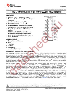 TRSF3243IDBR datasheet  